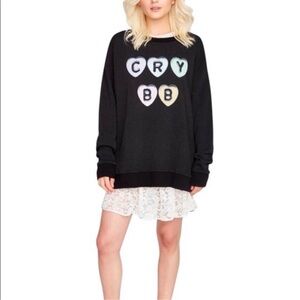 Wildfox Cry BB Roadtrip Sweater Medium